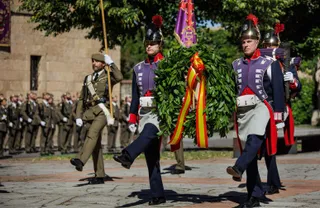 Acto de homenaje a los caídos en la Guerra de la Independencia en Ciudad Rodrigo. Foto: Vicente / ICAL