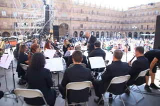 Concierto de la Banda Municipal de Música en la Plaza Mayor