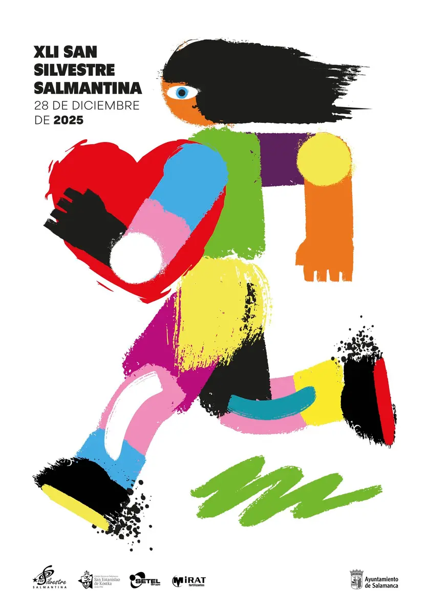Cartel ganador XVII Concurso de carteles San Silvestre Salmantina