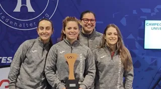 Irene Pérez, Marta García Rincón, Inés Reoyos y Ayla Castro en los Campeonatos de España Universitarios 2026
