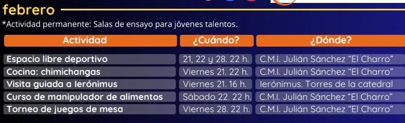 Programación Salamanca a Tope 2025