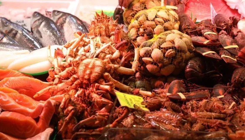 Marisco en el Mercado Central