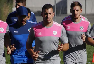 Uxío, en un entrenamiento con el Salamanca CF UDS | FOTO SALAMANCA24HORAS.COM