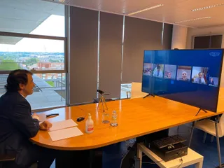 Mañueco videoconferencia Diálogo Social