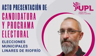 Cartel UPL en Linares de Riofrío