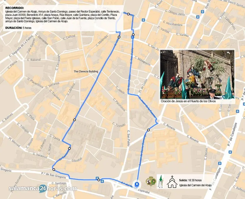 Procesión de Oración en el Huerto de los Olivos