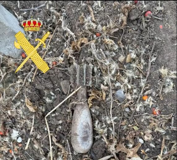 Artefacto explosivo encontrado en Parada de Arriba
