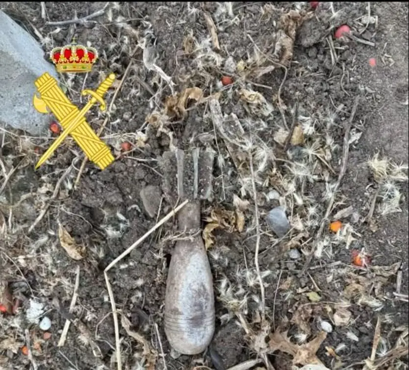 Artefacto explosivo encontrado en Parada de Arriba