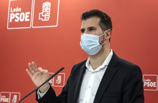 El secretario general del PSOE en Castilla y León, Luis Tudanca, en la tarde de este martes. | FOTO: ICAL