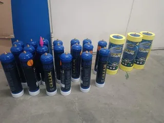 Botellas de óxido nitroso incautadas en una operación policial en una fotografía de archivo | EP
