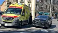 Imagen del suceso ocurrido en la mañana de este jueves en la rotonda de la plaza de España - Vega Bustos