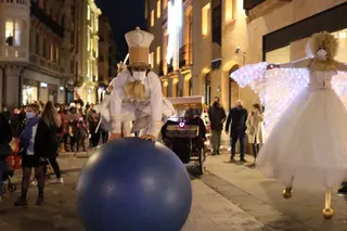 Pasacalles navideños en la plaza del Liceo en 2020 | Foto: S24H