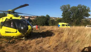 Foto de archivo de un helicóptero medicalizado. Foto Zamora24horas