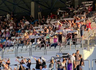 Aficionados de Unionistas en el Román Suárez Puerta | FOTO UNIONISTAS CF