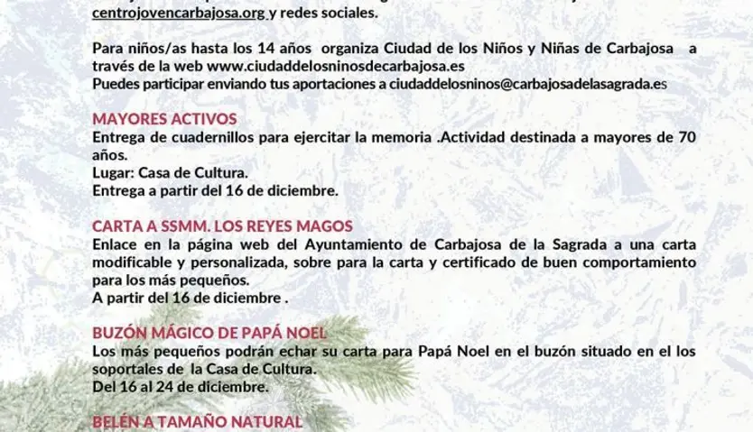 Navidad en Carbajosa