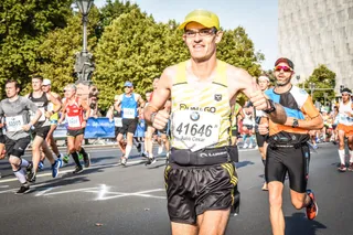 Julio César en el Maratón de Berlín 2018
