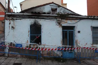 Incendio en una casa de la calle Santa Teresita de Jesús