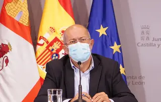 Francisco Igea en la rueda de prensa posterior al Consejo de Gobierno. ICAL