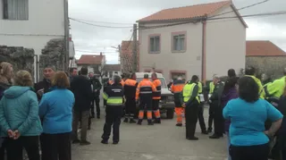 Efectivos de Protección Civil en Los Santos