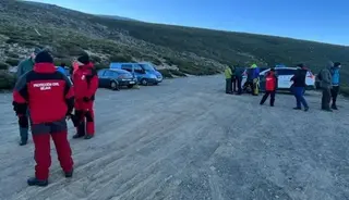 Búsqueda montañero desaparecido en Béjar, miércoles, 4 de enero. Foto Protección Civil Béjar