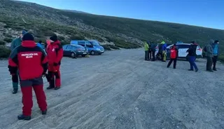 Búsqueda montañero desaparecido en Béjar, miércoles, 4 de enero. Foto Protección Civil Béjar