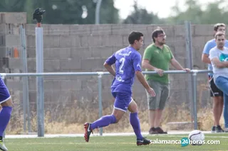 Villardón, en un amistoso ante el Hergar.