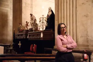 Mayte Sáez, hermana mayor de Jesús Flagelado.