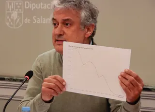 El portavoz del Grupo Socialista en la Diputación de Salamanca, Fernando Rubio