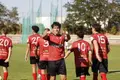 Los jugadores de La Cistérniga festejan un gol ante el Ribert.
