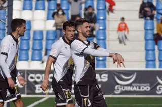 Rayco celebra su gol ante el Talavera / FOTO SALAMANCA24HORAS.COM