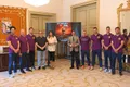 Representantes de los bomberos en el Campeonato de España de Fútbol 7 | Ayto Salamanca