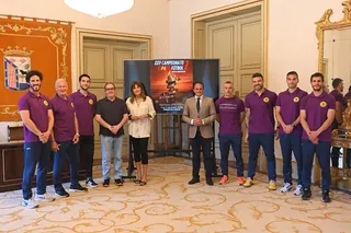 Representantes de los bomberos en el Campeonato de España de Fútbol 7 | Ayto Salamanca
