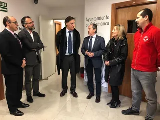 Visita alcalde Cruz Roja