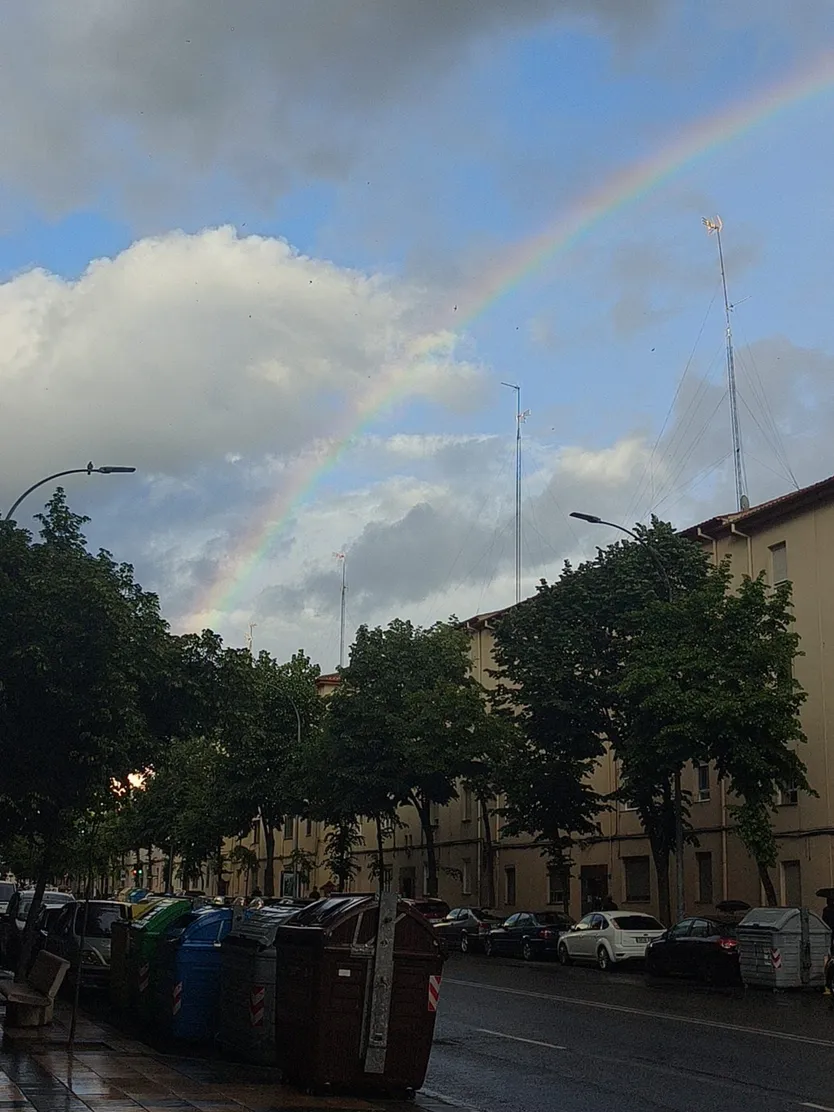 Arcoiris desde el Paseo de la Estación