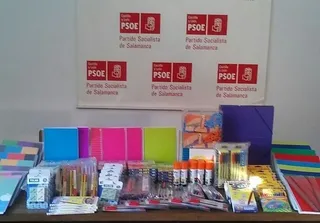 Satisfacción y gratitud de la Agrupación Socialista tras la campaña de recogida de material escolar