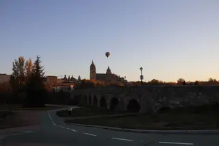 Vistas de Salamanca desde el Puente Romano