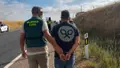 Momento de la detención del implicado en el accidente mortal ocurrido en la N-620A de Salamanca