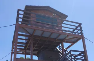 Torre de vigilancia en Agallas. Foto de archivo