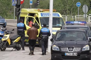 Accidente en la glorieta Leonardo de Vinci