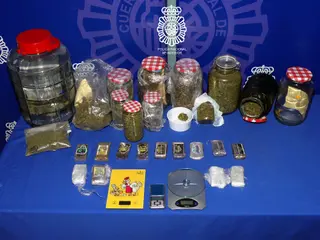 Desmantelado en Salamanca un garaje con más de seis kilos de marihuana y otro de hachís