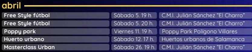 Programación Salamanca a Tope 2025