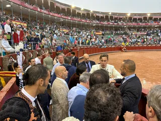 Exhibición de rejoneo en La Glorieta a cargo de Diego Ventura, Rui Fernandes y Sergio Galán