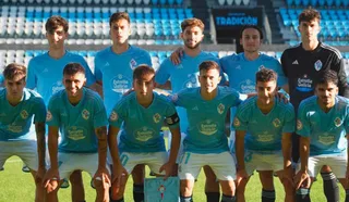 Once del Celta B, con Bruno Iglesias, ante el Arenteiro | FOTO CANTEIRA CELESTE