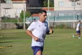 Dani Hernández, en un entrenamiento con el Salamanca CF UDS.