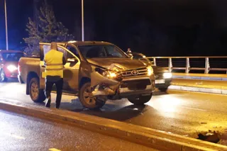 Accidente en el puente Juan Carlos I