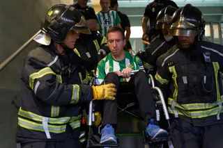 Rubén Martín Anaya, en el simulacro del Real Betis | FOTO REAL BETIS