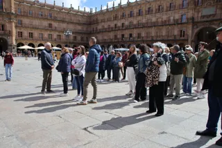 Turistas en la Plaza Mayor