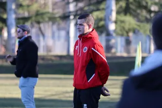 Pedro de Castro, entrenador del Salamanca Rugby Club | FOTO ANDREA MATEOS