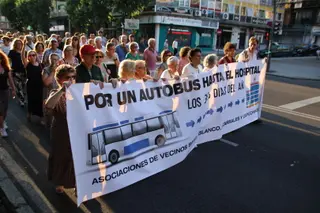 Manifestación FEVESA por transporte digno