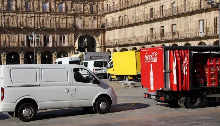 Carga y descarga en la Plaza Mayor